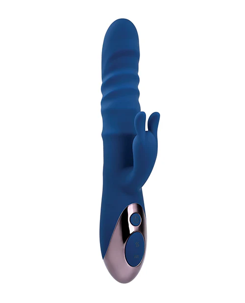 Evolved The Ringer Rechargeable Thrusting Rabbit - Blue - Image 2