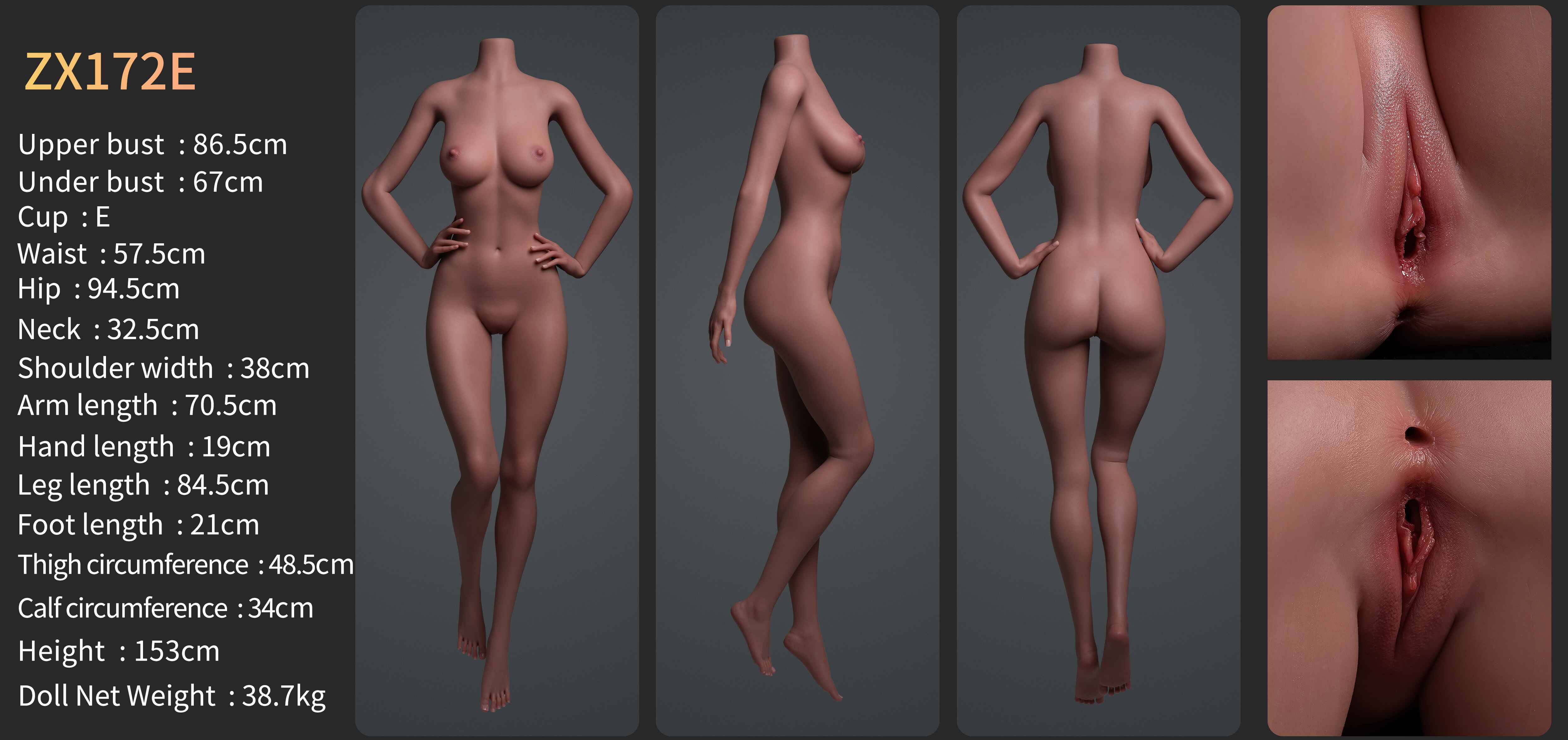 Hazel Premium Silicone Head (Movable Jaw) + SLE Body Sex Doll - ZELEX® [USA STOCK] - Image 38