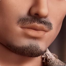 IMPLANTED HAIR/S FOR EXTRA SILICONE HEAD: